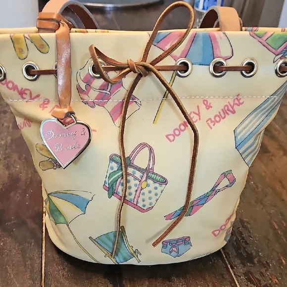 Dooney & Bourke Yellow Graphic Tote - Picture 1 of 11
